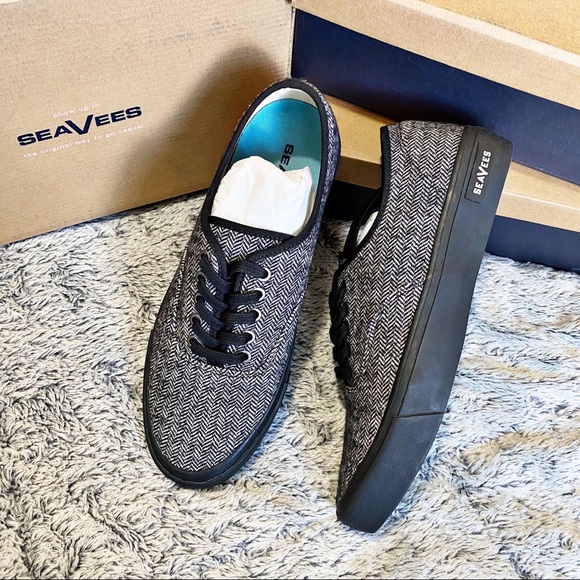 SeaVees Legend Sneakers Herringbone NIB - Picture 2 of 13